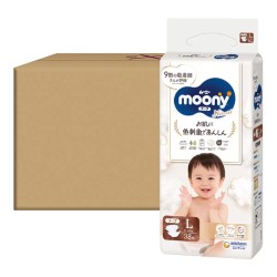 Natural Moony 日本頂級版紙尿褲 黏貼型 L 號 - 152片