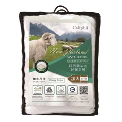 Caliphil 雙人加大紐西蘭羊毛被 240公分 X...