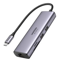 綠聯 七合一多功能USB-C集線器 4K 60Hz版...