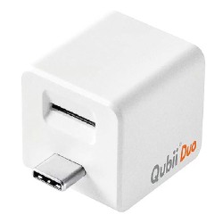 QubiiDuo USB-C 備份豆腐 + SanDisk MicroSD 128G記憶卡 MKPQC-W+SDSQUNR-128G