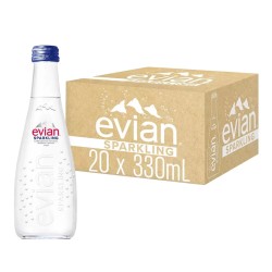 Evian 氣泡天然礦泉水 330毫升 X 20入