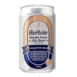 BeRule 非酒精麥蘆卡蜂蜜愛爾啤酒口味乳清蛋白飲...