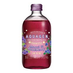 AQUAGEN 藍莓智利酒果海洋深層氣泡飲 330毫升 X 9瓶