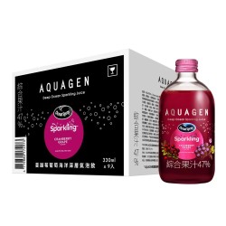 AQUAGEN 蔓越莓葡萄海洋深層氣泡飲 330毫升...