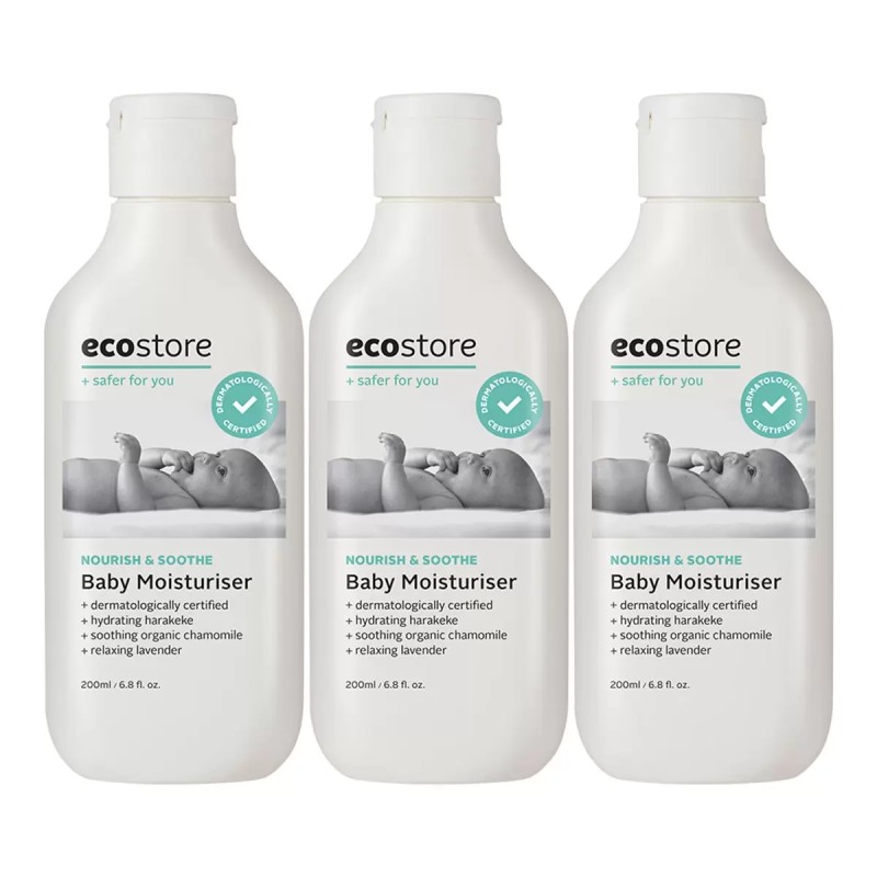 ecostore 純淨寶寶柔嫩潤膚乳 200毫升 X 3入組