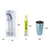 Drinkmate Ultra 氣泡水機組 含氣瓶 X 1 + 1公升耐壓水瓶 X 1 + 500毫升不鏽鋼雙層酷冰杯 X 1